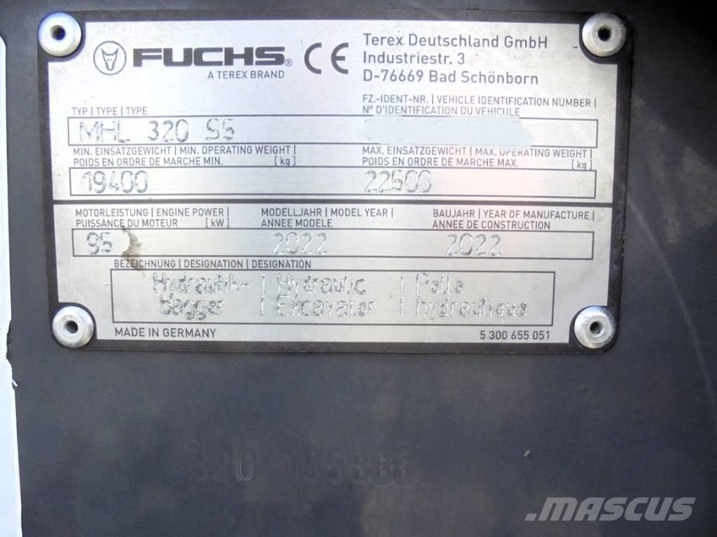 Fuchs MHL 320 Перегружатели металлолома/промышленные погрузчики