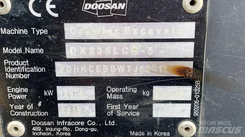 Doosan DX 235 LCR-5 Гусеничные экскаваторы