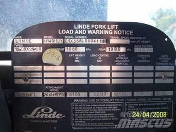 Linde H140/1200 Контейнерные вилочные погрузчики