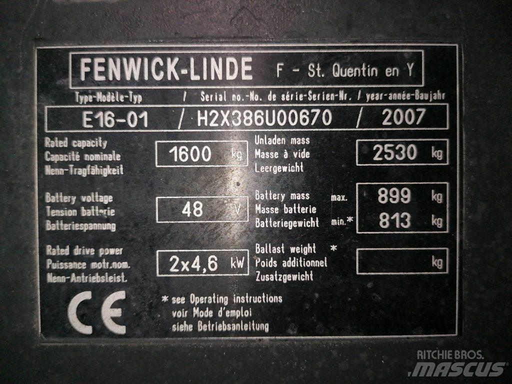Linde E16-01 Электропогрузчики