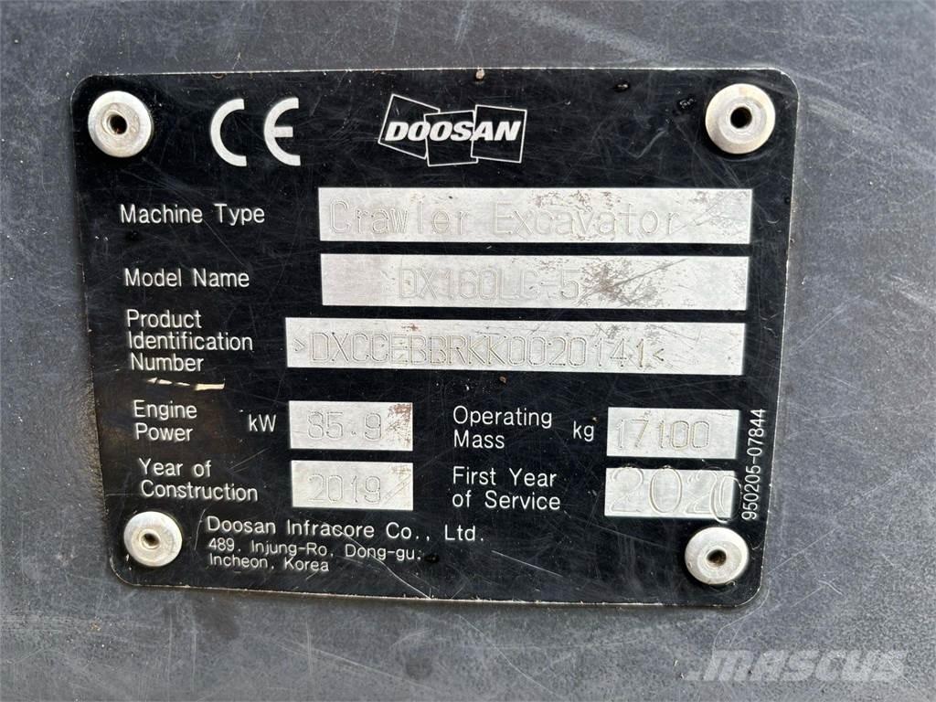 Doosan DX160HLC-5 Гусеничные экскаваторы