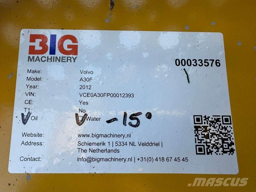 Volvo A30F Шарнирно-сочленённые самосвалы