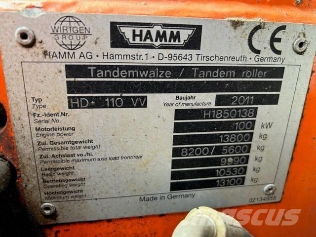 Hamm HD 110 Катки тротуарные