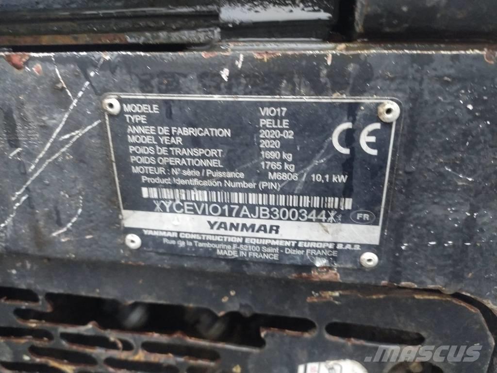 Yanmar Vio 17 U Мини-экскаваторы