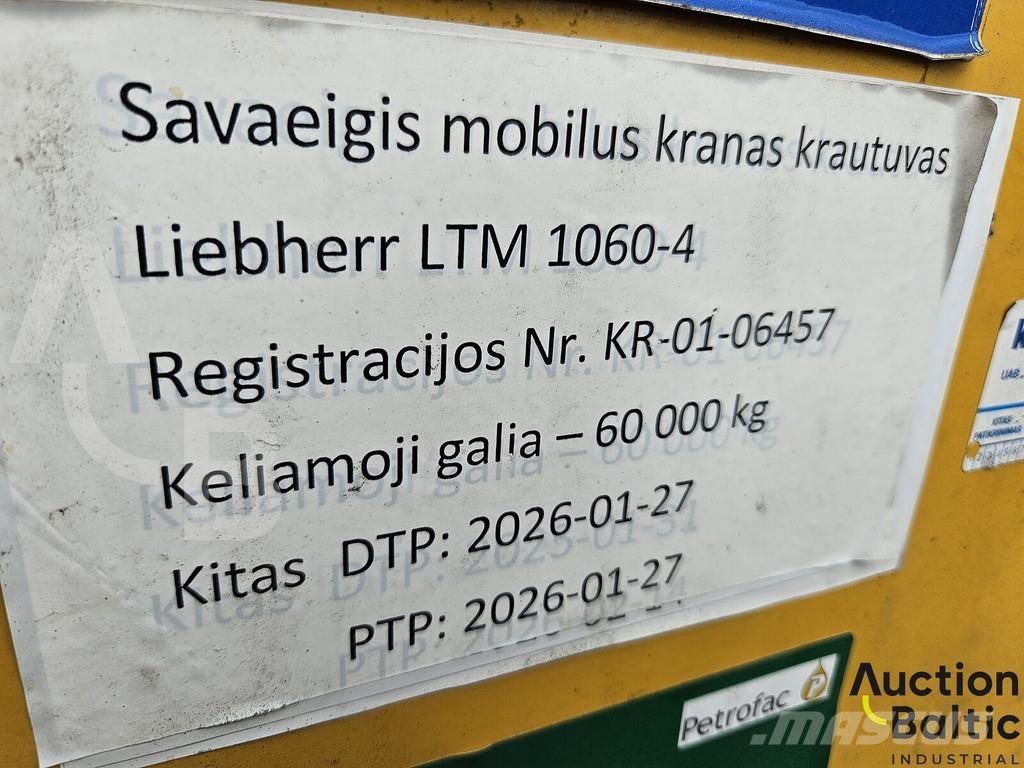 Liebherr LTM 1060 Автомобильные краны
