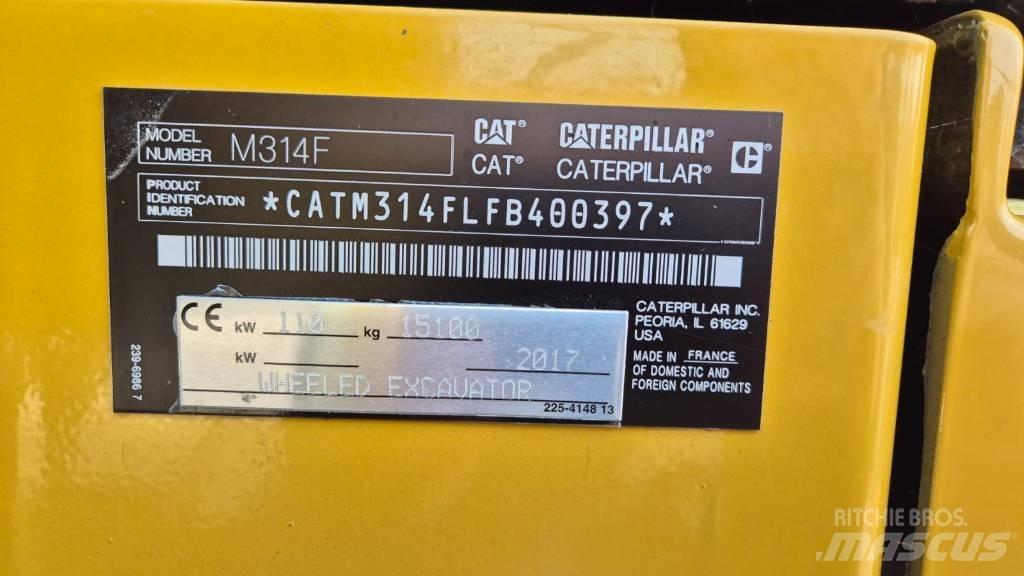 CAT M 314 F Колёсные экскаваторы