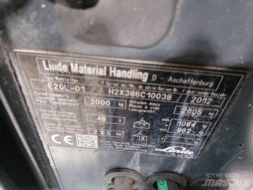 Linde E20L-01 Электропогрузчики