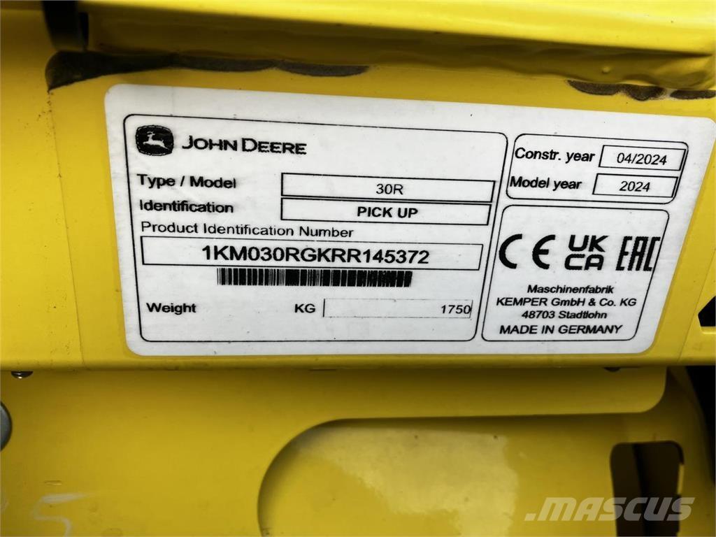 John Deere 30R Компоненты для зерноуборочных комбайнов