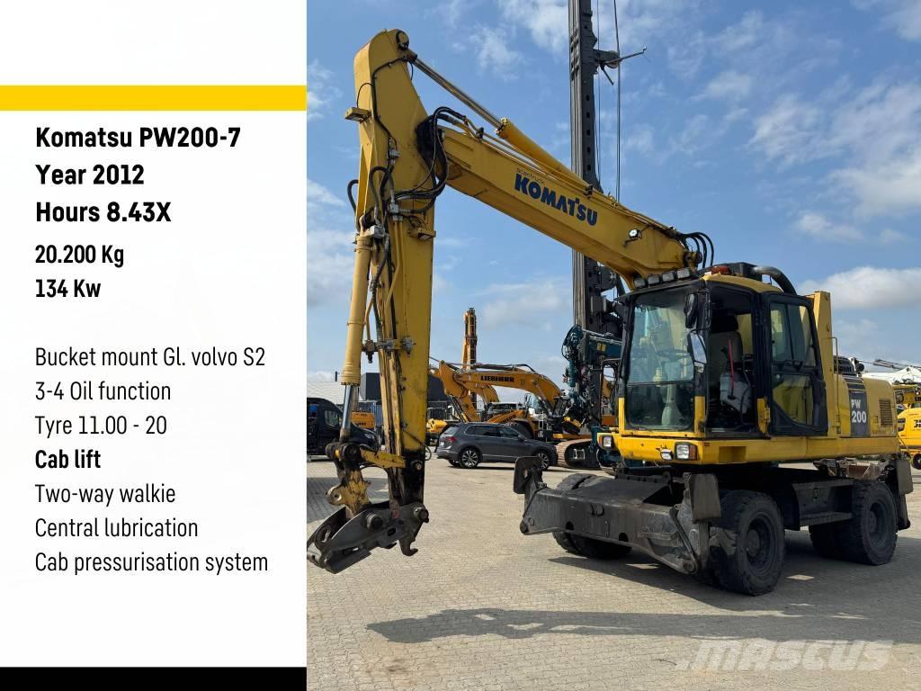 Komatsu PW 200-7 Колёсные экскаваторы