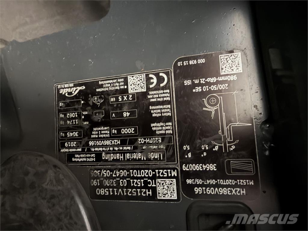 Linde E 20PH-02 Электропогрузчики