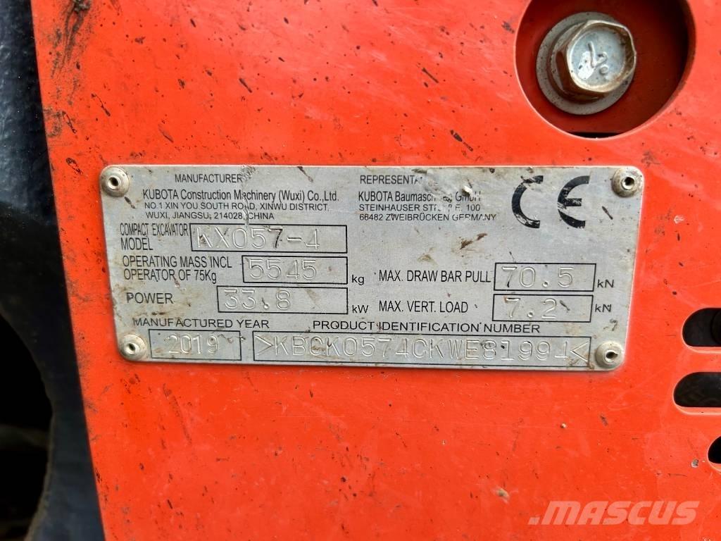 Kubota KX 057-4 Мини-экскаваторы
