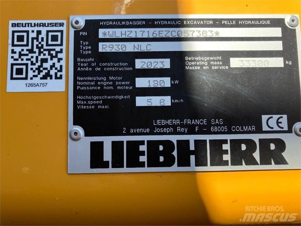 Liebherr R930 Гусеничные экскаваторы