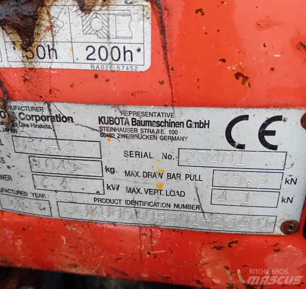 Kubota U 10-3 Мини-экскаваторы