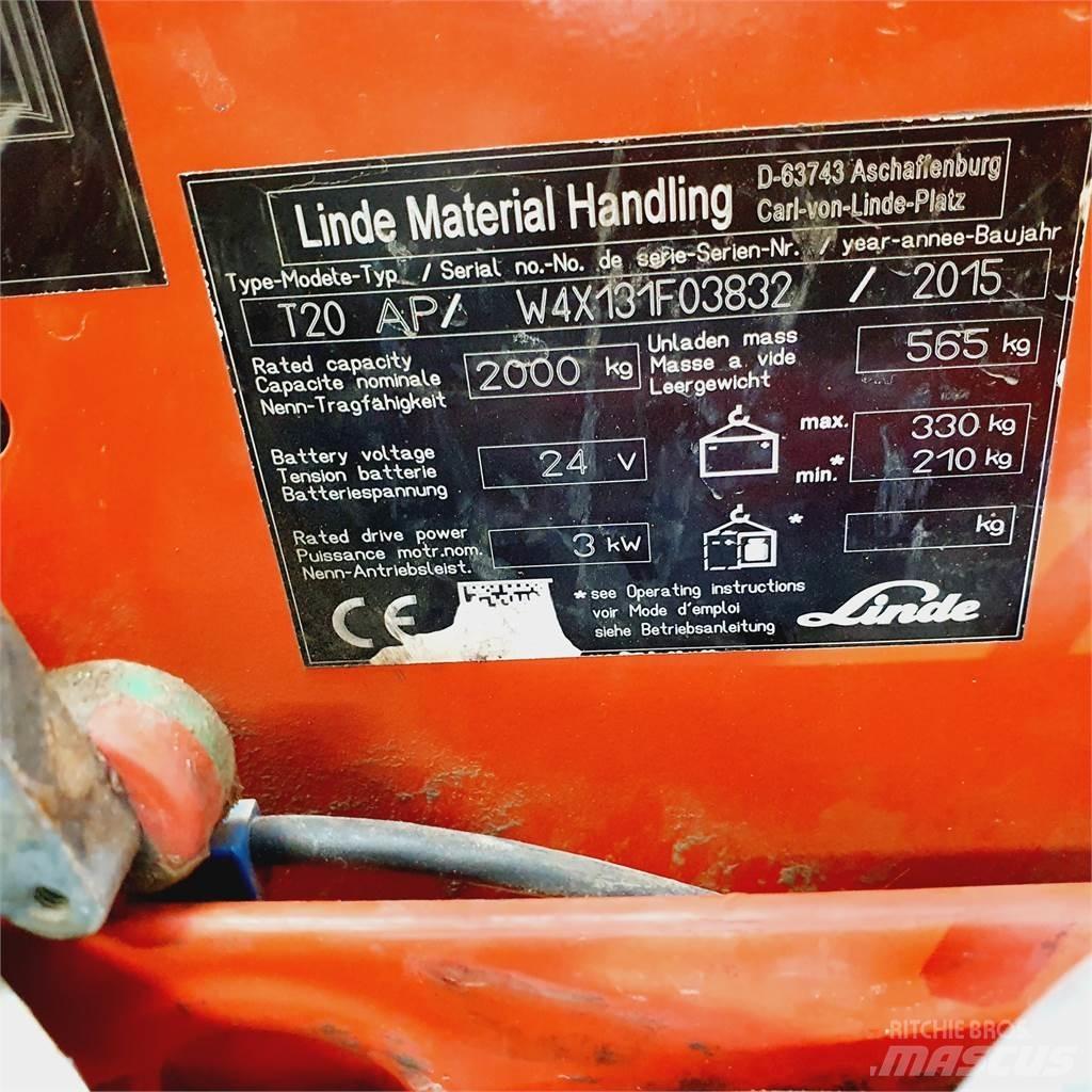 Linde T20AP kurz Ручные электрические тележки