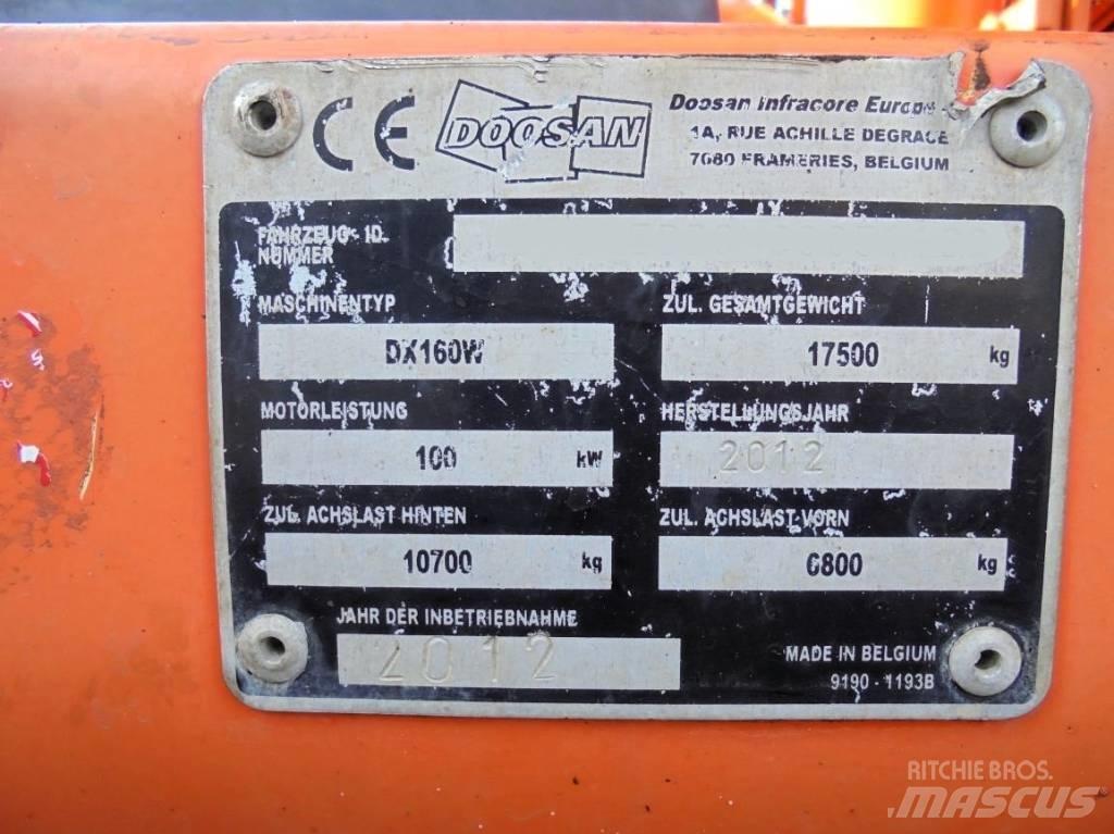 Doosan DX 160 W Колёсные экскаваторы
