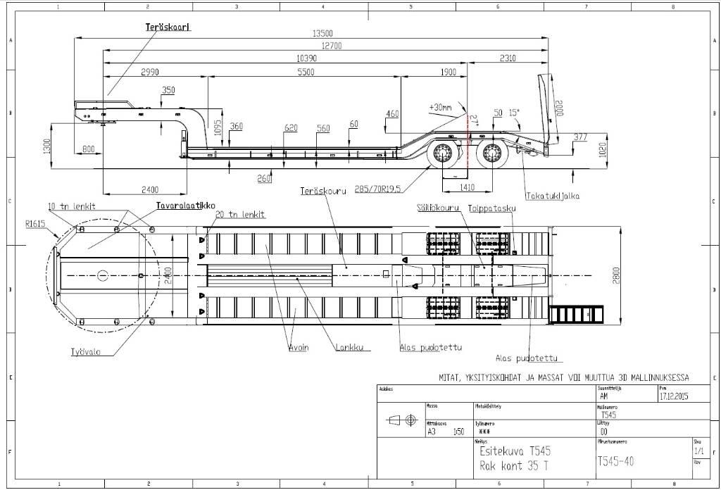 Siimet T545-37 Низкорамные полуприцепы