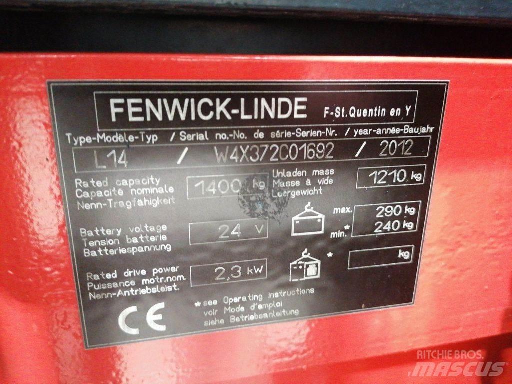 Linde L14 Ручные штабелёры с электроподъёмом