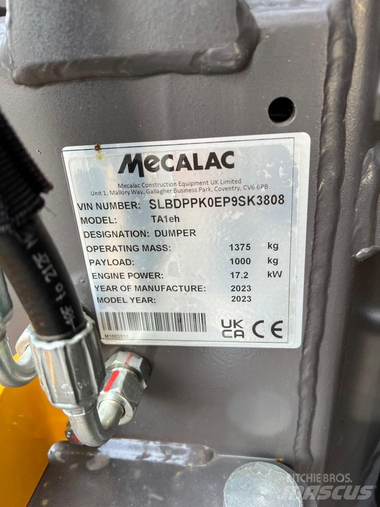 Mecalac TA 1 EH Шарнирно-сочленённые самосвалы