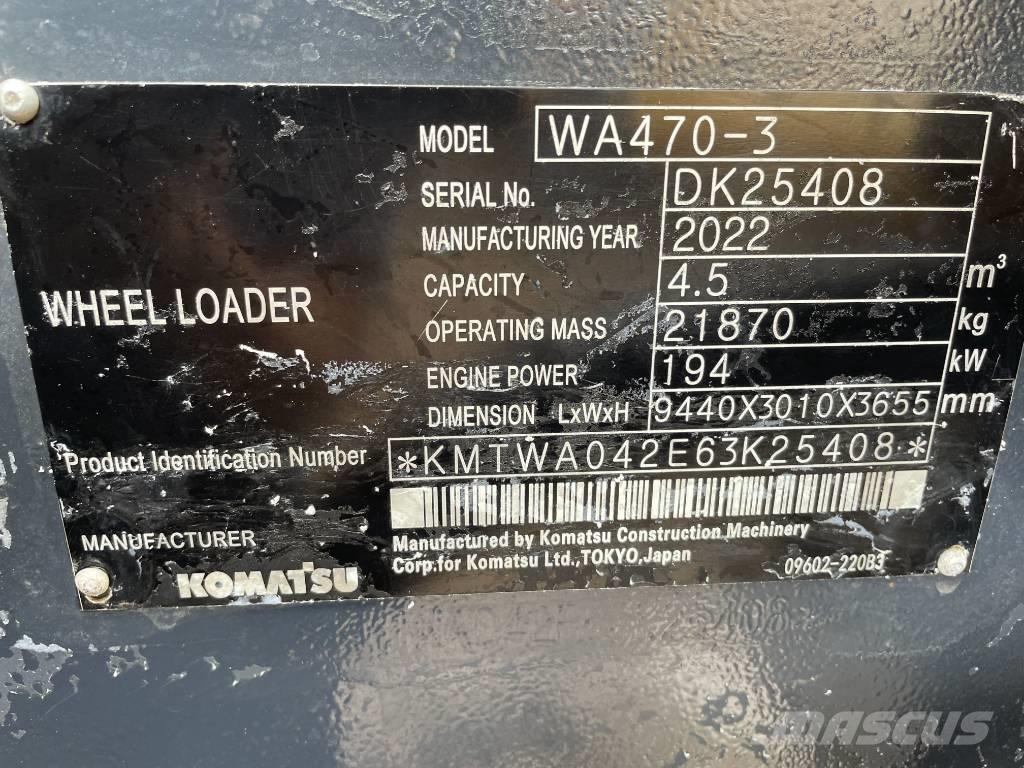 Komatsu wa470 Фронтальные погрузчики