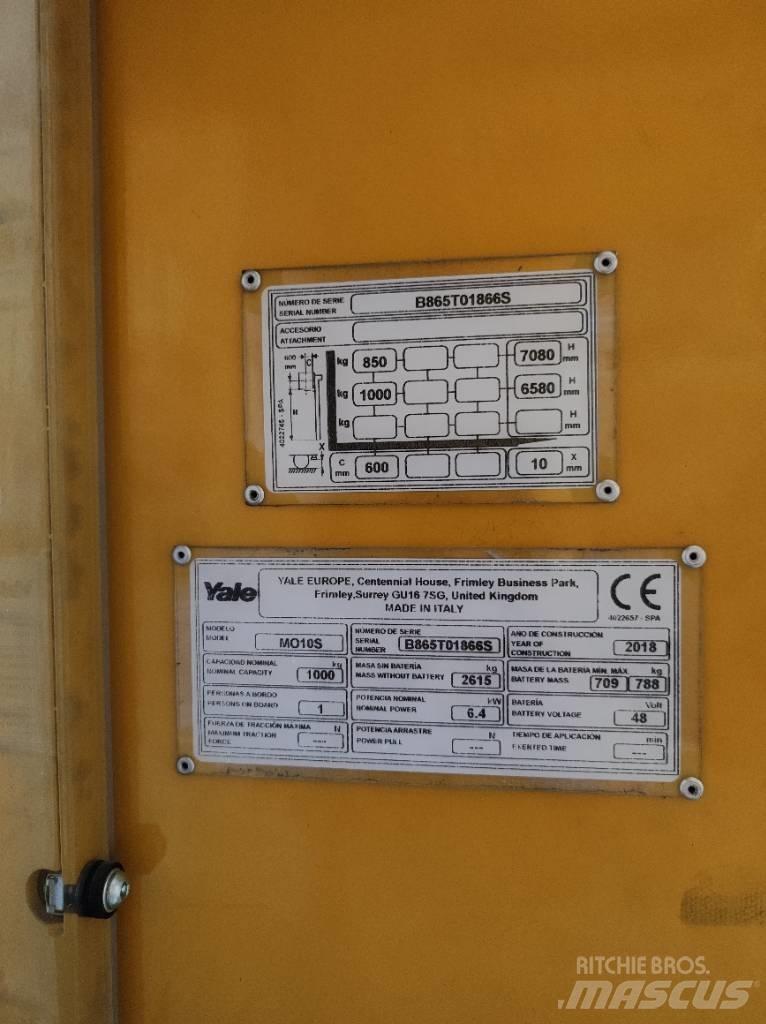 Yale MO10E Высотные комплектовщики
