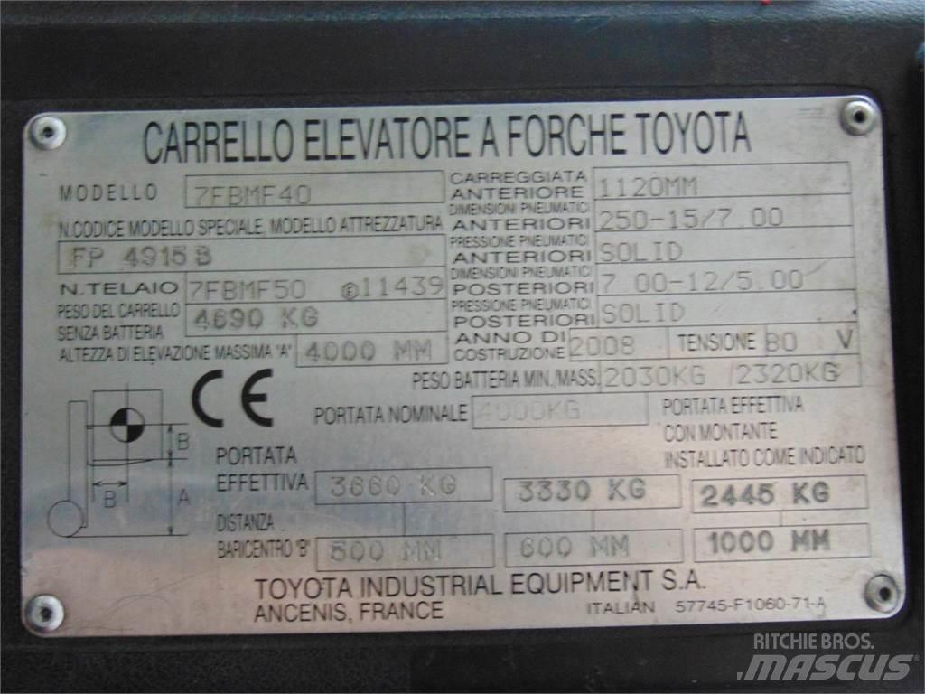 Toyota 7FBMF40 Электропогрузчики