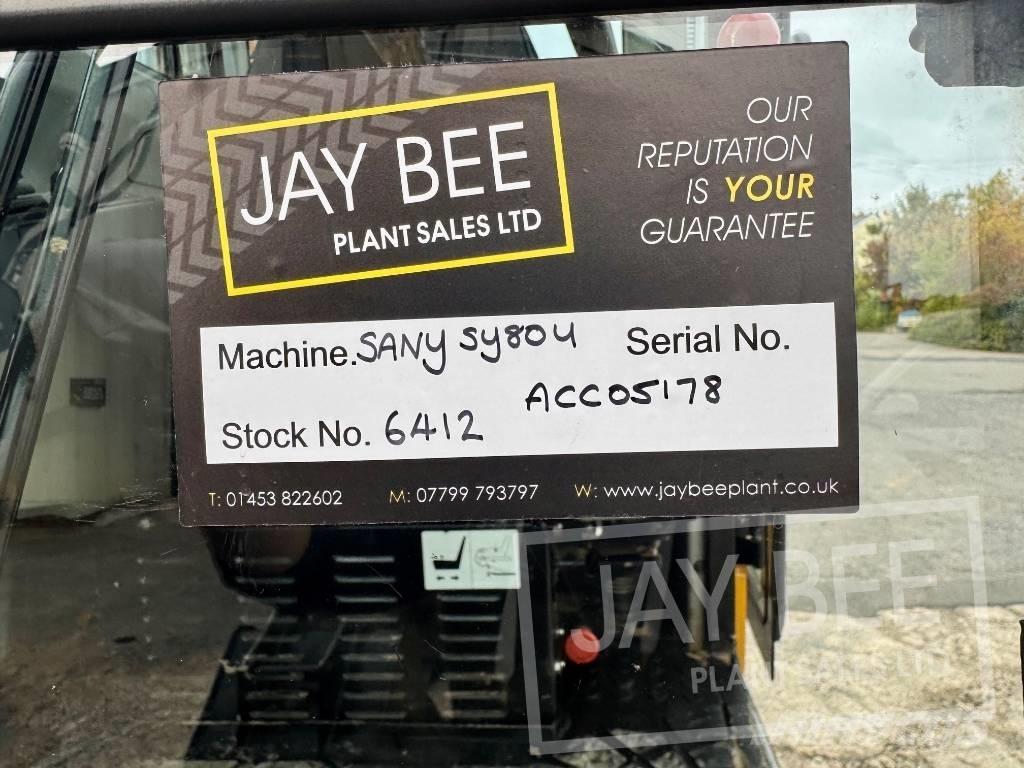 Sany SY 80 U Малые экскаваторы 7т-12т