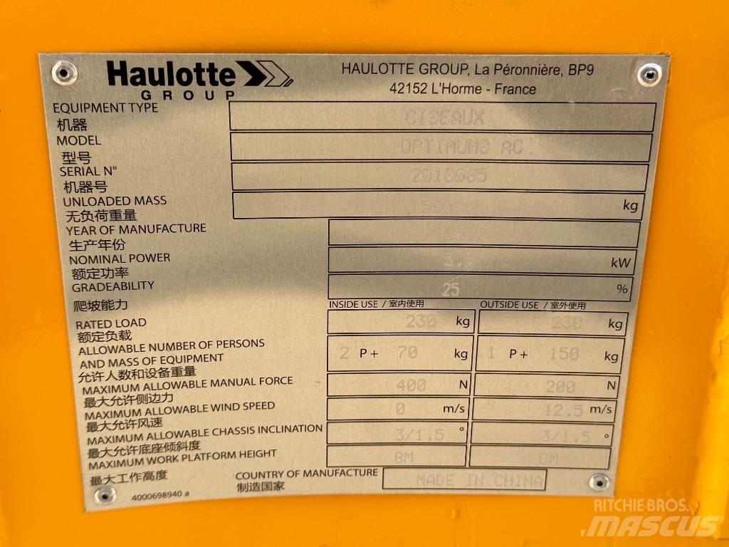 Haulotte OPTIMUM 8 Ножничные подъемники