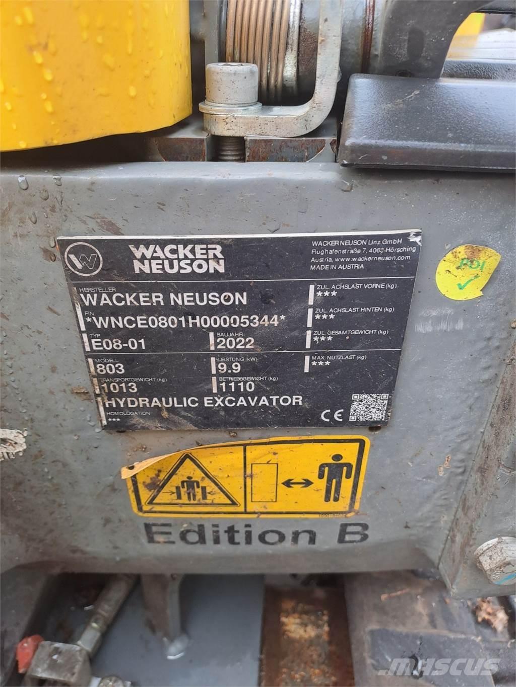 Wacker Neuson 803 Гусеничные экскаваторы