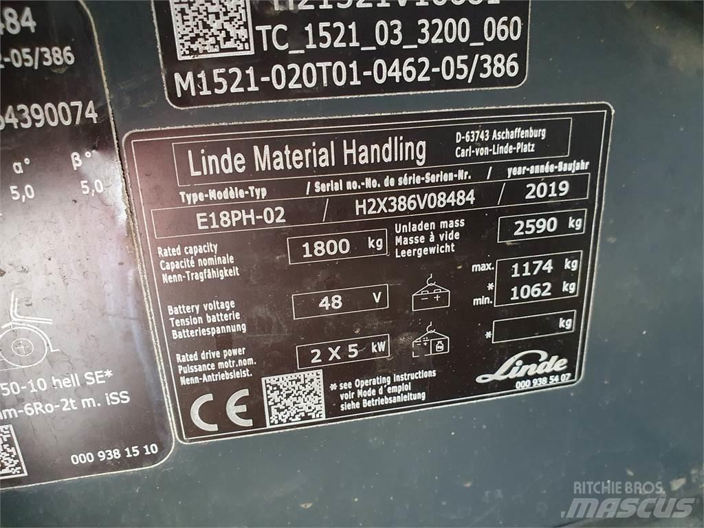 Linde E18PH Электропогрузчики