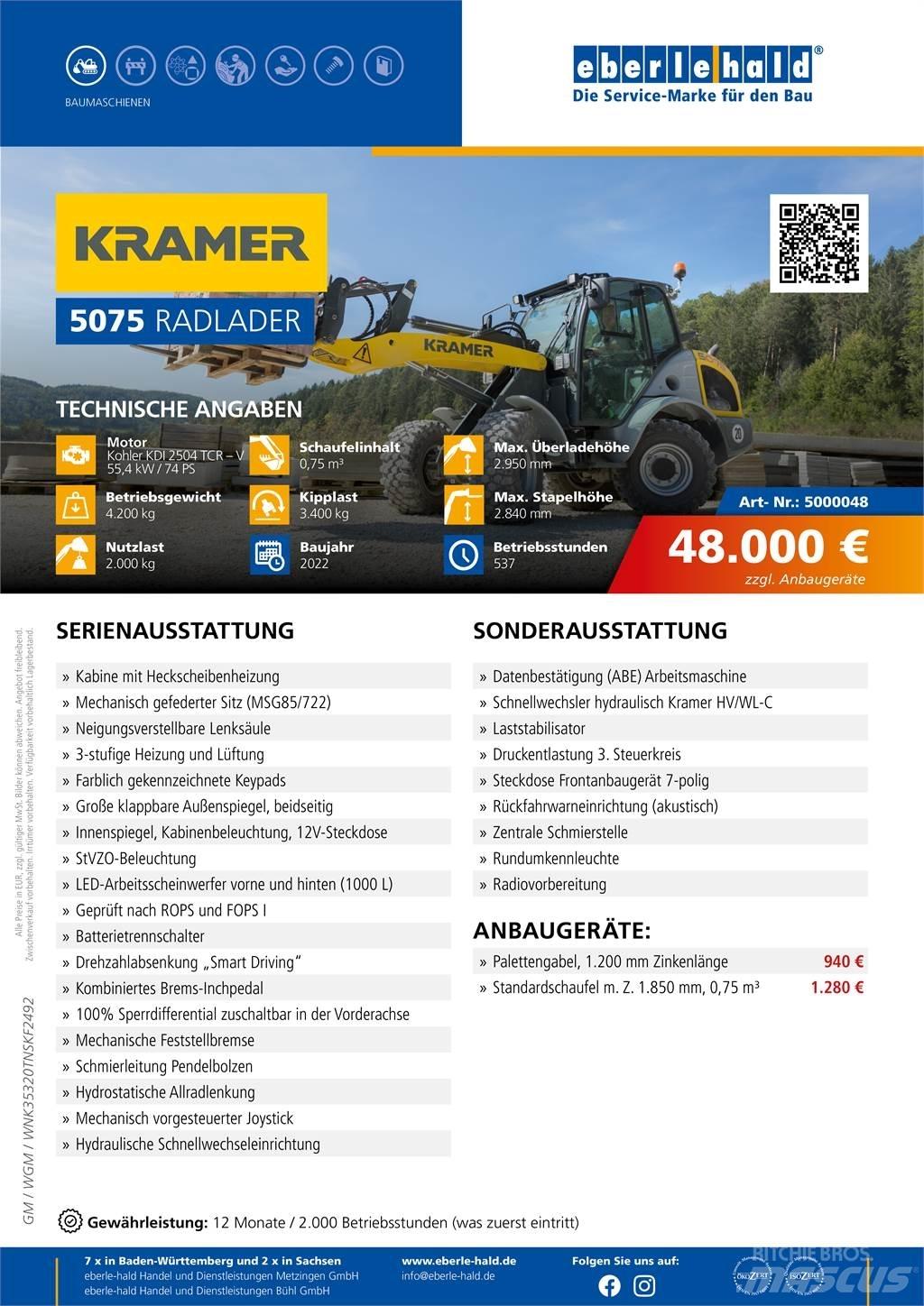 Kramer 5075 Фронтальные погрузчики