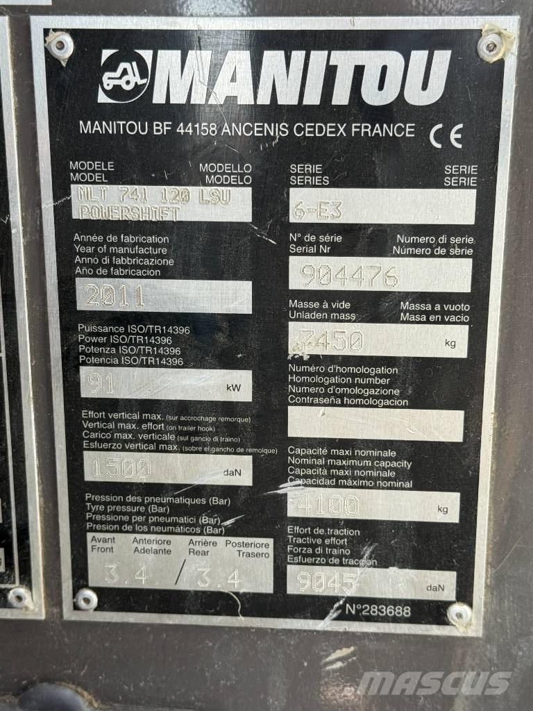 Manitou MLT 741-120 Телескопические погрузчики