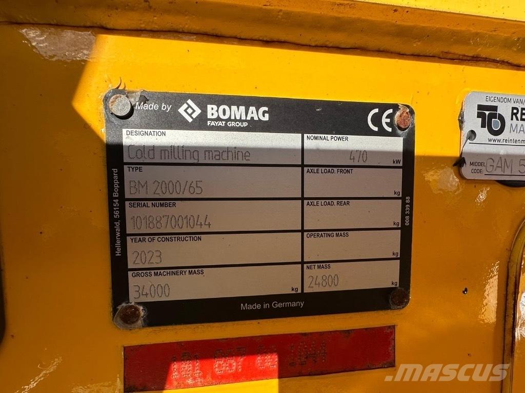 Bomag BM 2000/65 Дорожные фрезы