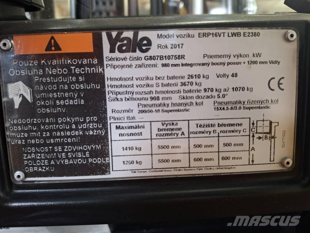 Yale ERP 16 VT Электропогрузчики