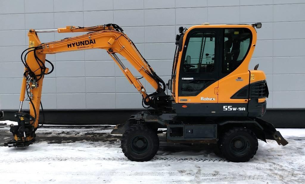 Hyundai 55W-9a Колёсные экскаваторы