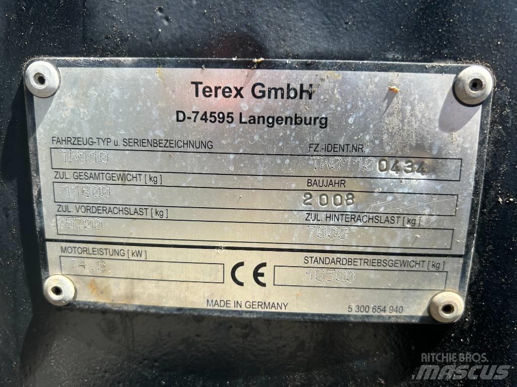 Terex TW 110 Колёсные экскаваторы