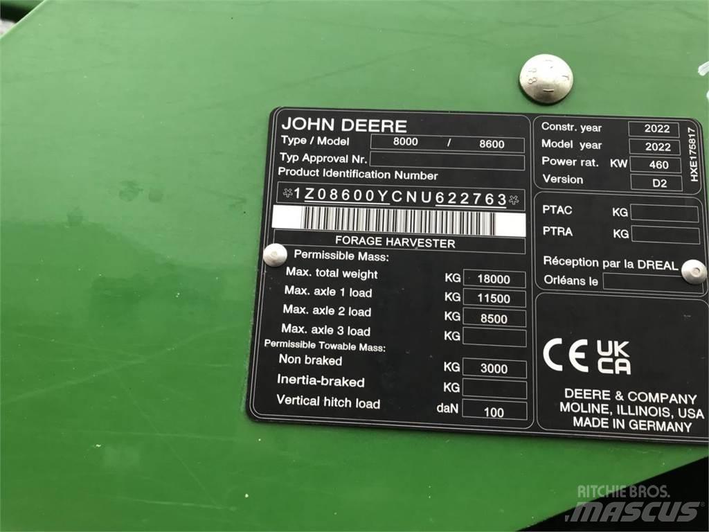 John Deere 8600 Самоходные кормоуборочные комбайны