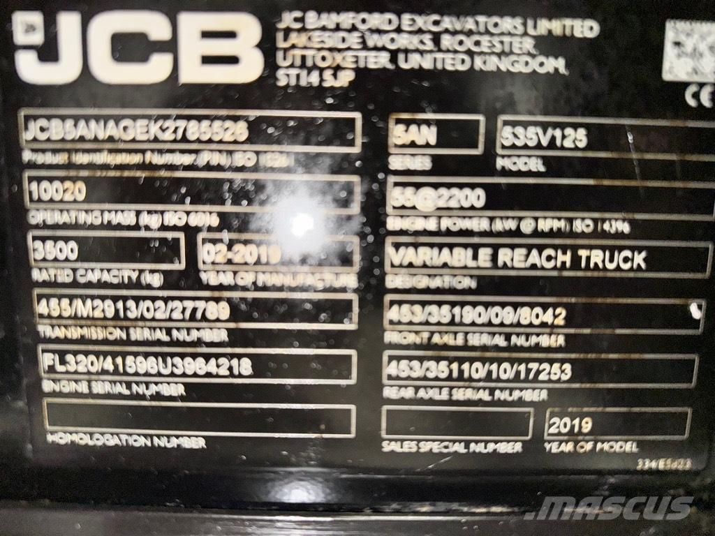 JCB 535-125 Hiviz Телескопические погрузчики