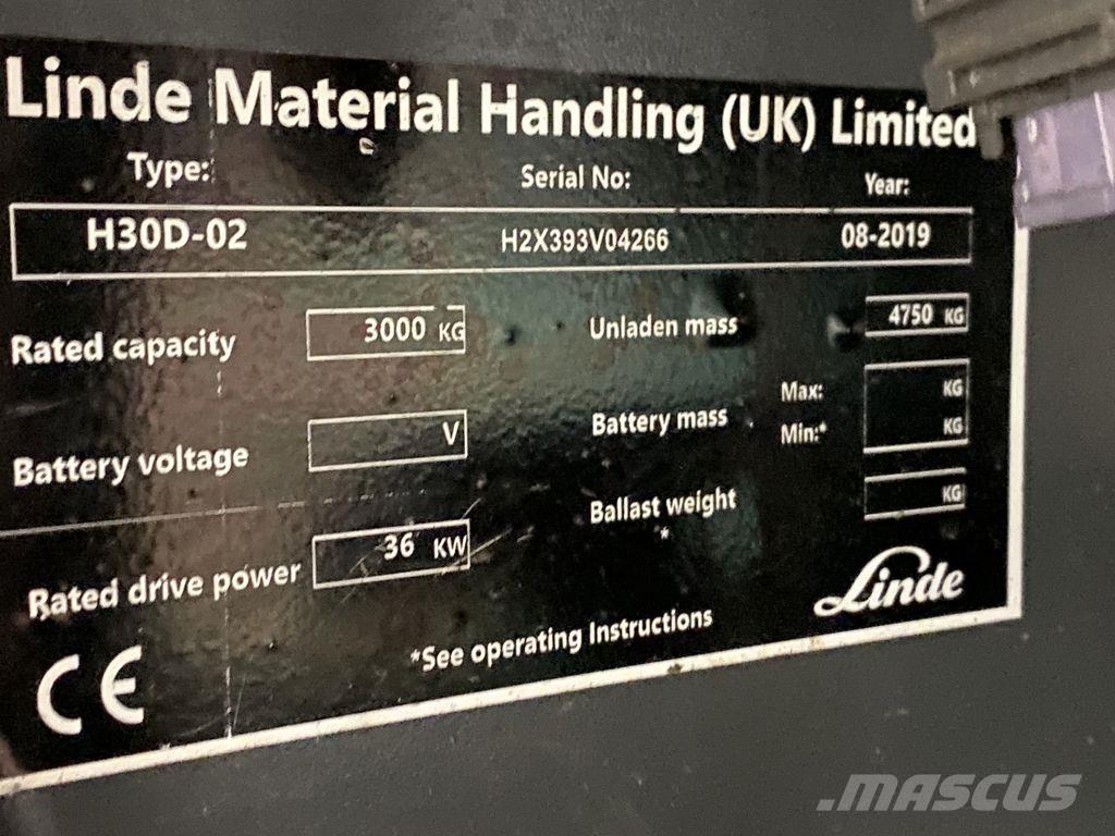 Linde H30D-02 Дизельные погрузчики