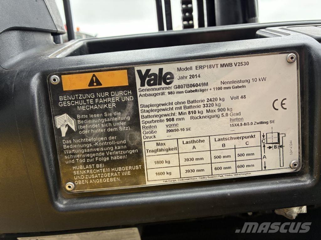Yale ERP 18VT Электропогрузчики