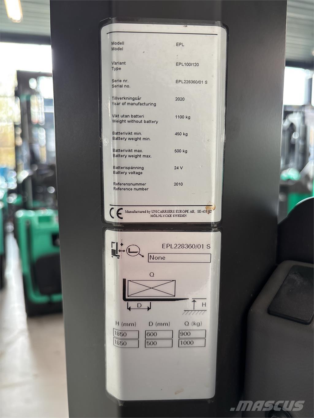 UniCarriers EPL100 Горизонтальные комплектовщики