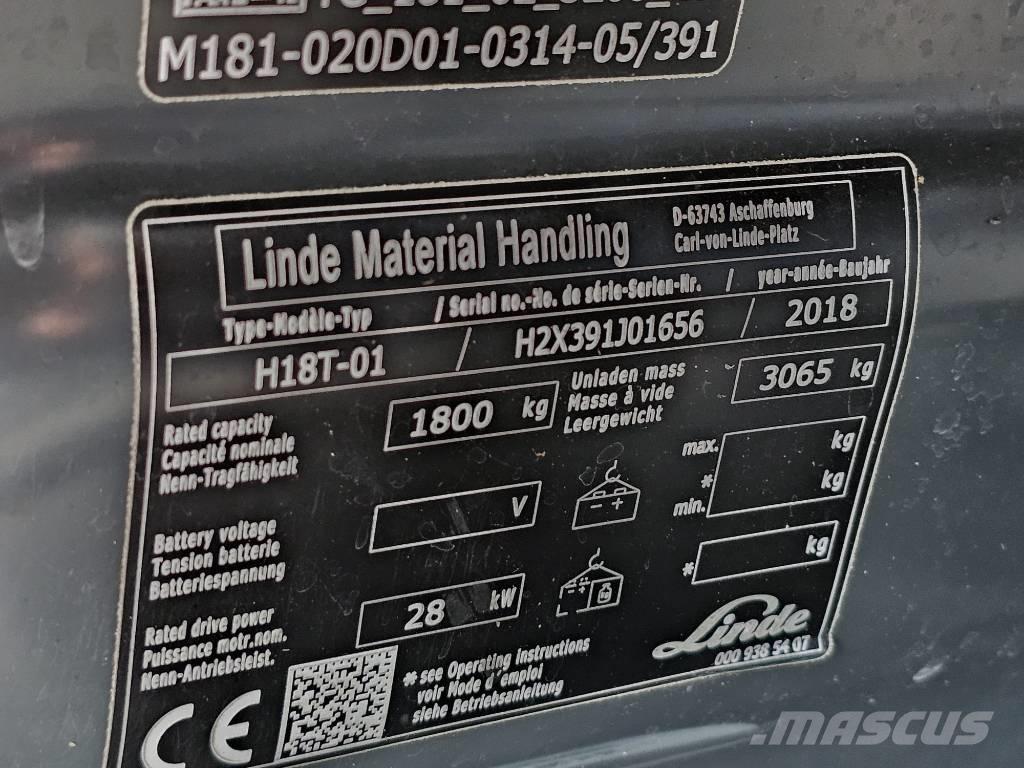 Linde H18T-01 Газовые погрузчики