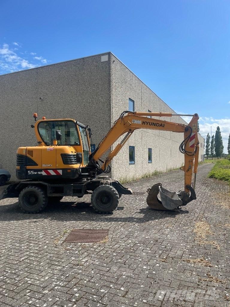 Hyundai 55w9a Колёсные экскаваторы