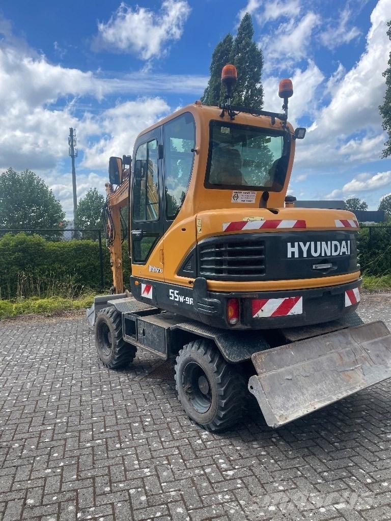 Hyundai 55w9a Колёсные экскаваторы
