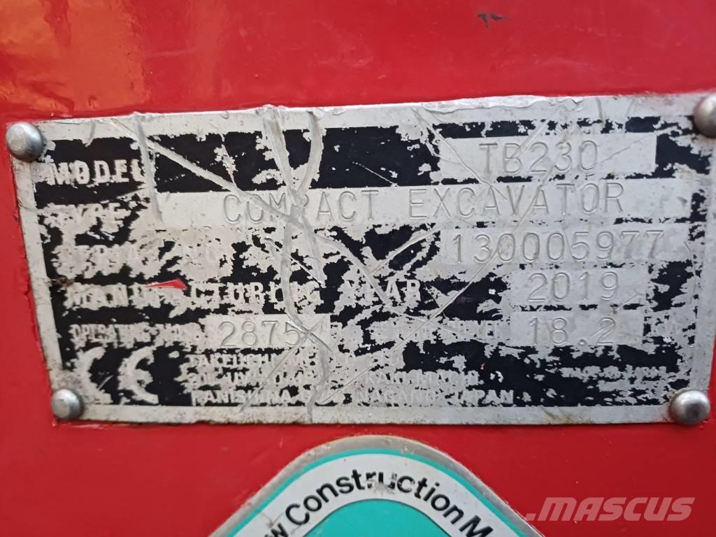 Takeuchi TB 230 Мини-экскаваторы