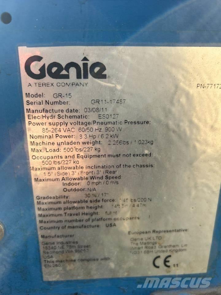 Genie GR-15 Коленчатые подъемники