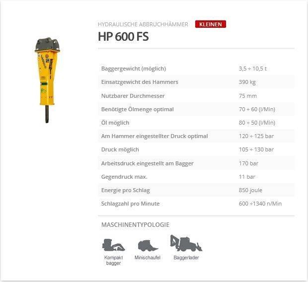 Indeco HP 600 FS Гидромолоты