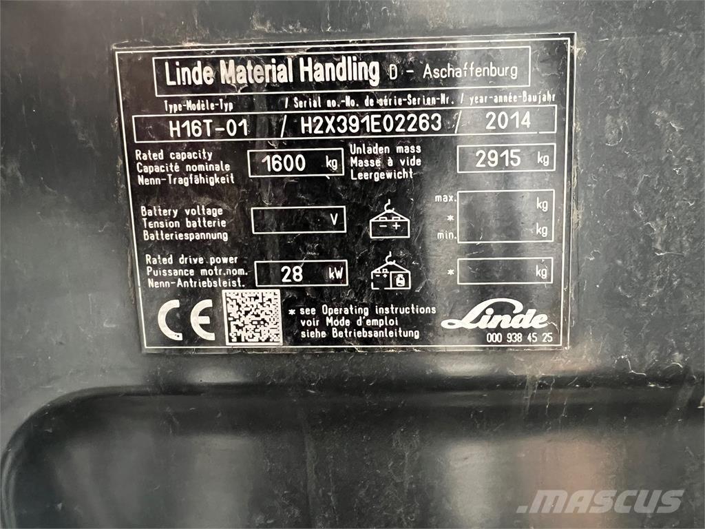 Linde H16T Газовые погрузчики