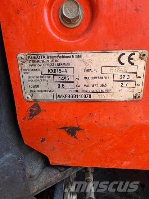 Kubota KX 015-4 Мини-экскаваторы