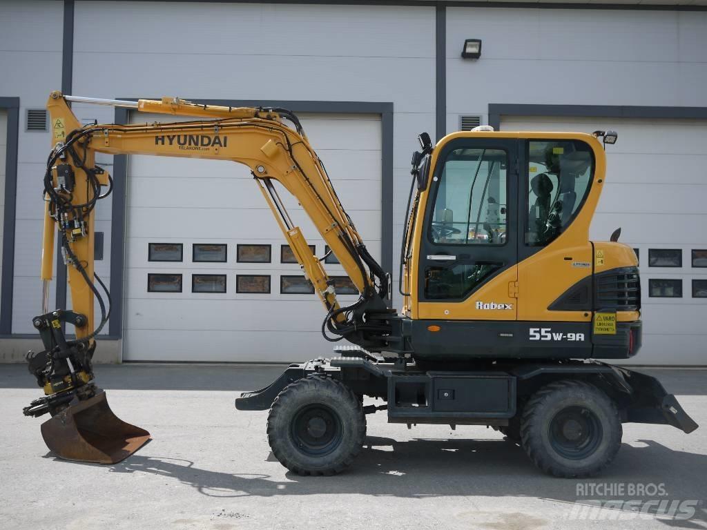 Hyundai R 55W-9A Колёсные экскаваторы