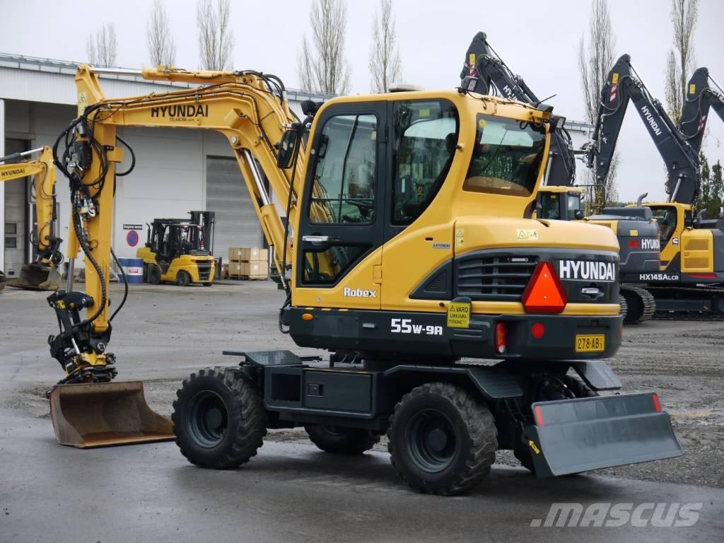 Hyundai R 55W-9A Колёсные экскаваторы